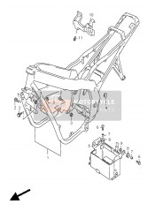 4154001D40, Holder, Battery, Suzuki, 0