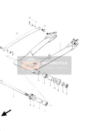 Bras oscillant arrière