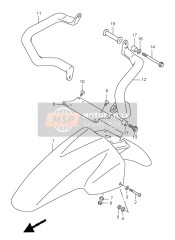 5311104F00Y0W, Fender, Front (Orange), Suzuki, 0