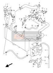 1785117G00, Hose, Radiator Inlet, Suzuki, 0