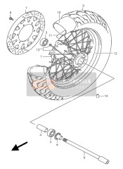 5411141F00, Hub, Front Wheel, Suzuki, 0