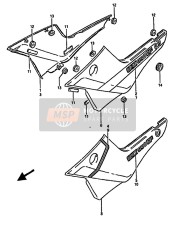 Frame afdekking (GSX550EF)