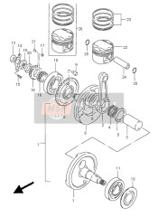 1210038200050, Piston Set (OS:0.5), Suzuki, 2