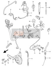 3784012X51, Switch Side Sta, Suzuki, 0