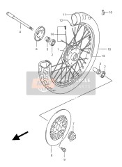 5487145000, Cover, Hub Rh, Suzuki, 1