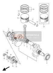 1215114A01, Zuigerpen, Suzuki, 3