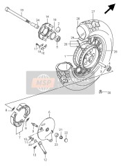 6471138A11, Axle, Rear (L:302), Suzuki, 0