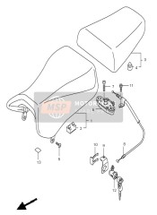 4528016G01, Cable,Seat Lock, Suzuki, 0