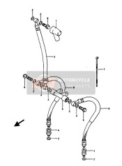 5924024A03, Hose,Front Brake, No.2, Suzuki, 0