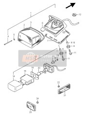 3591024B20, Beleuchtung. Kennzeichen, Suzuki, 2