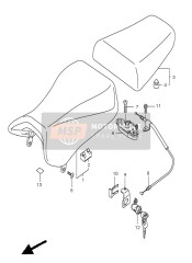 4510016G11W05, Buddyseat, Suzuki, 0