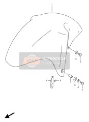 5311033E40291, Fender, Front (Black), Suzuki, 0