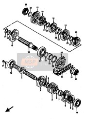 2432021A10, Gear,2ND Driven (NT:28), Suzuki, 0