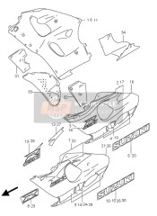 6144192E20Y2D, Emblem, Suzuki (Silver), Suzuki, 0