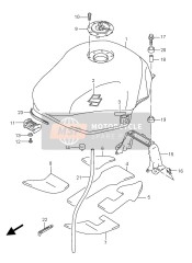 6824108F00, Molding, Fuel Tank, Suzuki, 2