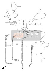 5650008F10, Mirror Assy, Rear  View,Rh, Suzuki, 0