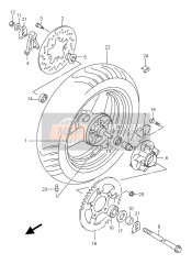 6144520C01, Washer, Chain Adjuster, Suzuki, 1