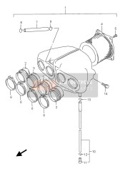 1388108F00, Aanzuigrubber, Suzuki, 0