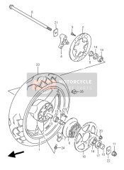 0911910037, Lagerpen, Suzuki, 3