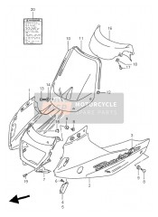 9440326E00Y0V, Cowling, Center (Blue), Suzuki, 0