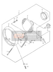 3510013F20999, Koplamp, Suzuki, 0