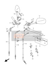 5863129G00, Guide,  Throttle Cable,  No.2, Suzuki, 2