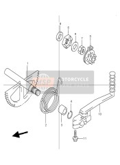 2621006F02, Shaft Kick Starter, Suzuki, 0