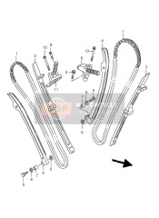 1277110F00, Guide, Cam Chain Rear, Suzuki, 0