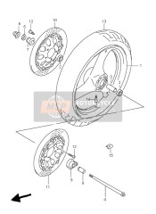 5411134C0112R, Wheel,Fr,17M/CX, Suzuki, 0