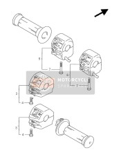 3720041E00, Comando Luci Completo Destro, Suzuki, 1