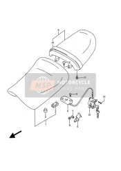 9570010835, Lock Set,Seat H, Suzuki, 0