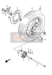 Roue arrière