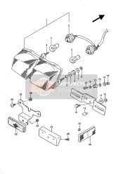 3597418D10, Bracket, Rear Reflector, Suzuki, 2