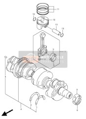 1214038G00, Ring Set, Piston, Suzuki, 6