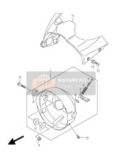 5181538G00YD8, Cover, Housing (Silver), Suzuki, 0