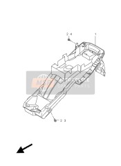 6311138G005PK, Parafango Post, Suzuki, 0