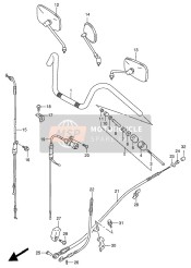 5650038A40, Mirror Assy, Rear View   Rh, Suzuki, 1