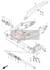 6100046E00, Swinging Arm Assy, Rear, Suzuki, 0