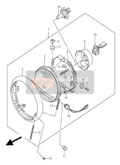 3611819F50, Cord, Position, Suzuki, 2