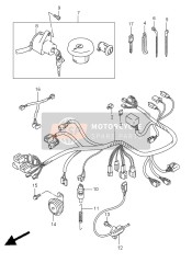 3850026F10, Clacson VL125/K2-, Suzuki, 1