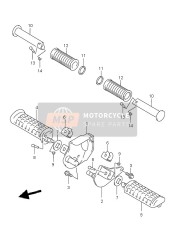 4351013F00, Bracket, Front Footrest  Rh, Suzuki, 0