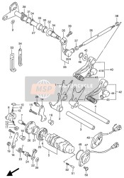 2552521E10, Schakelstang, Suzuki, 1