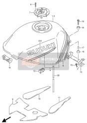 6811101D0034A, Emblem (Gray), Suzuki, 0