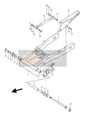 Bras oscillant arrière