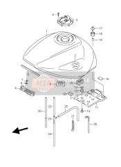 4410038G10YHF, Tank Assy, Fuel (Gray), Suzuki, 0