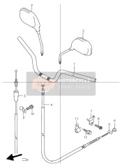 5611006F50291, Handlebar (Black), Suzuki, 0