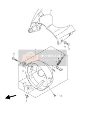 5181538G20YHL, Tapa, (Roja), Suzuki, 1