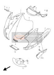 9441004F10Y7H, Cowling, Side Rh (Blue), Suzuki, 0