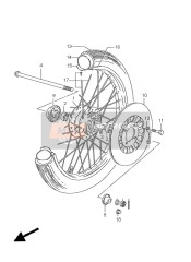 Roue avant (GN125)