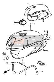 4420043410KEY, Tapon Deposito Gasolina, Suzuki, 4